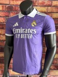 2025-26 RMA Purple Special Edition Player Version Training Shirts (翻领)