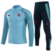 2025-26 Flamengo Blue Half Pull Tracksuit (半拉链)