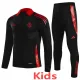 2025-26 Internacional Black Kids Half Pull Tracksuit (童装)(半拉链)