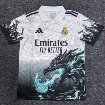 2025-26 RMA Black White Polo Short Sleeve *龙