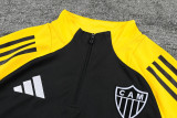 2025-26 Atletico Mineiro Black Kids Half Pull Tracksuit (童装)(半拉链)