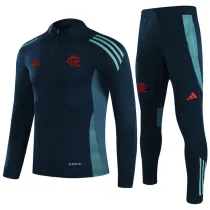 2025-26 Flamengo Royal blue Half Pull Tracksuit (半拉链)