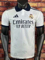 2025-26 RMA White Special Edition Player Version Training Shirts *翻领