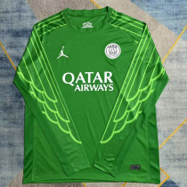 2024-25 PSG Green Goalkeeper Long Sleeve Soccer Jersey (长袖)