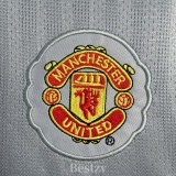 2007-2008 Man Utd Grey Goalkeeper Retro Soccer Jersey