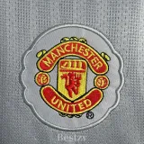 2007-2008 Man Utd Grey Goalkeeper Retro Soccer Jersey