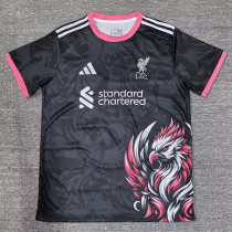 2025-26 LIV Black Special Edition Fans Training shirts (粉袖边)