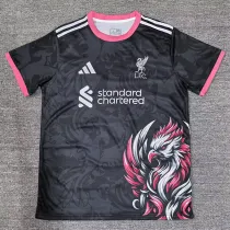 2025-26 LIV Black Special Edition Fans Training shirts *粉袖边