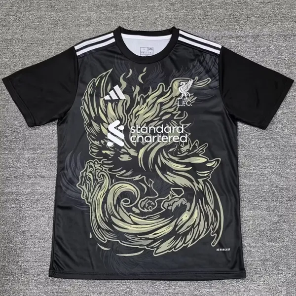 2025-26 LIV Black Special Edition Fans Training shirts (纯黑袖)