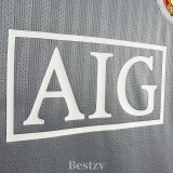 2007-2008 Man Utd Grey Goalkeeper Retro Soccer Jersey