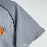2007-2008 Man Utd Grey Goalkeeper Retro Soccer Jersey