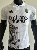 2025-26 RMA White Special Edition Player Version Training Shirts *龙(翻领)