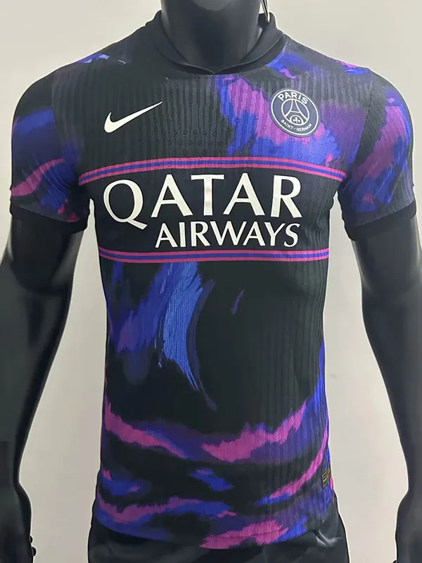 2025-26 PSG Purple Black Special Edition Player Version Training shirts