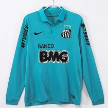 2012-2013 Santos FC Blue Long Sleeve Retro Soccer Jersey (长袖)