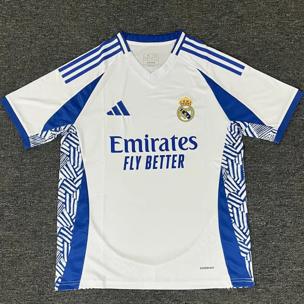 2025-26 RMA Blue White Fans Training Shirts