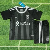 2025-26 LIV Black GoalKeeper Kids Soccer Jersey