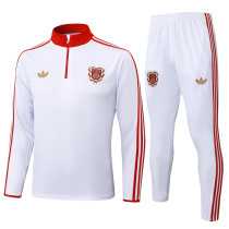 2025-26 Bayern White Half Pull Tracksuit #B2520(半拉链)