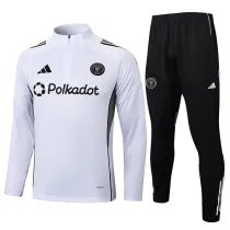 2025-26 Inter Miami White Half Pull Tracksuit #B2522(半拉链)