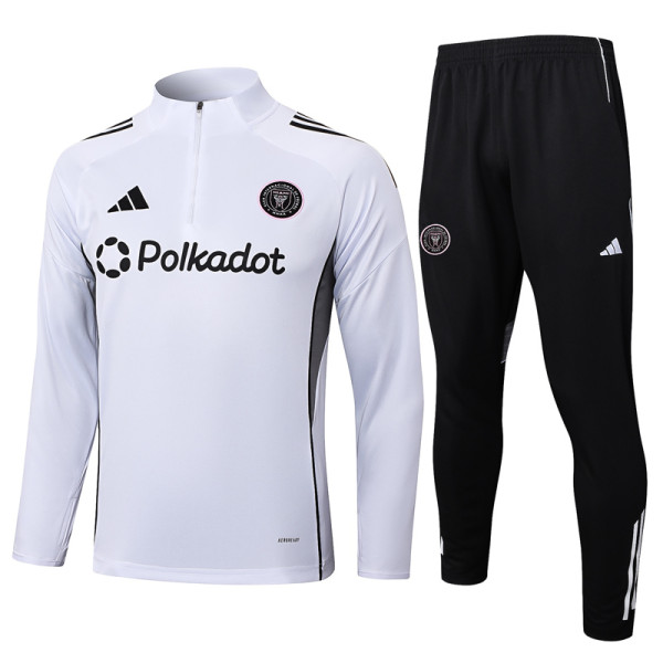 2025-26 Inter Miami White Half Pull Tracksuit #B2522(半拉链)