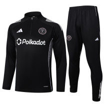 2025-26 Inter Miami Black Half Pull Tracksuit #B2521(半拉链)