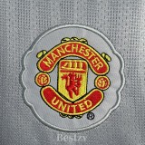 2007-2008 Man Utd Grey Goalkeeper Long Sleeve Retro Soccer Jersey (长袖)