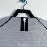 2007-2008 Man Utd Grey Goalkeeper Long Sleeve Retro Soccer Jersey (长袖)