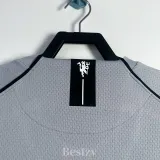 2007-2008 Man Utd Grey Goalkeeper Long Sleeve Retro Soccer Jersey (长袖)