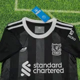 2025-26 LIV Black GoalKeeper Kids Soccer Jersey