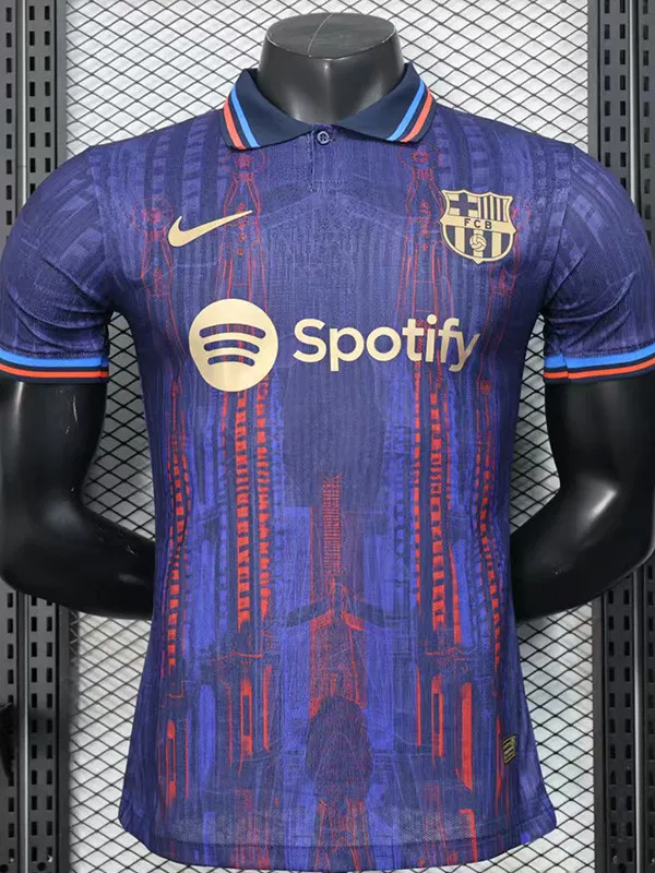 2025-26 BAR Royal Blue Special Edition Player Version Training Shirts (翻领)