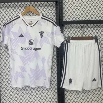 2025-26 Man Utd Away Kids Soccer Jersey