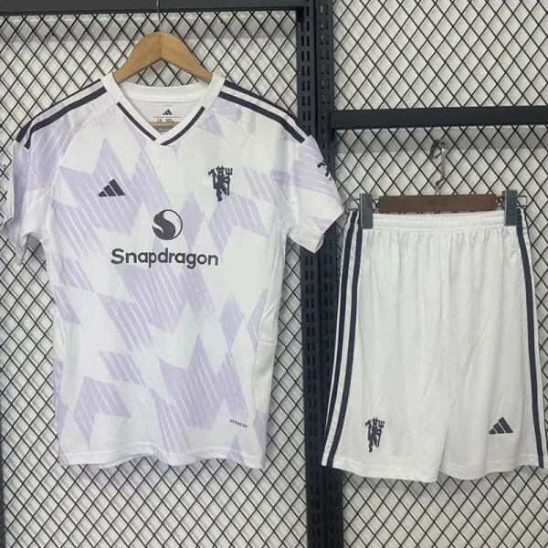 2025-26 Man Utd Away Kids Soccer Jersey