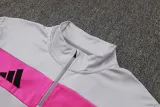 2025 AD Grey Light gray Pull Tracksuit #07(半拉链)