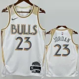 2024-25 BULLS JORDAN #23 White City Edition Top Quality Hot Pressing NBA Jersey