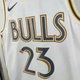 2024-25 BULLS JORDAN #23 White City Edition Top Quality Hot Pressing NBA Jersey
