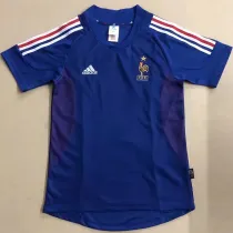 2002 France Home Retro Soccer Jersey