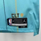 2024-25 Hornets BALL #1 Blue City Edition Top Quality Hot Pressing NBA Jersey(V领)