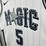 2024-25 Magic BANCHERO #5 White City Edition Top Quality Hot Pressing NBA Jersey