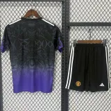 2024-25 Man Utd Black Purple Special Edition Kids Training