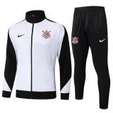 2025-26 Corinthians White Jacket Tracksuit #A2509