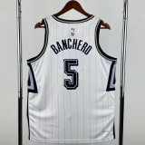 2024-25 Magic BANCHERO #5 White City Edition Top Quality Hot Pressing NBA Jersey