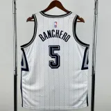 2024-25 Magic BANCHERO #5 White City Edition Top Quality Hot Pressing NBA Jersey