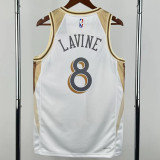 2024-25 BULLS LAVINE #8 White City Edition Top Quality Hot Pressing NBA Jersey