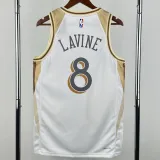 2024-25 BULLS LAVINE #8 White City Edition Top Quality Hot Pressing NBA Jersey