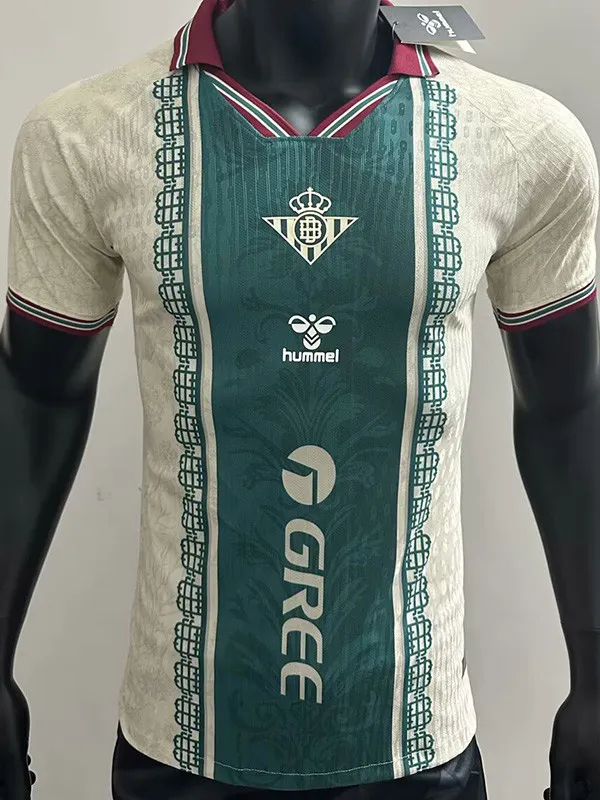 2025-26 Real Betis Beige Special Edition Player Version Soccer Jersey