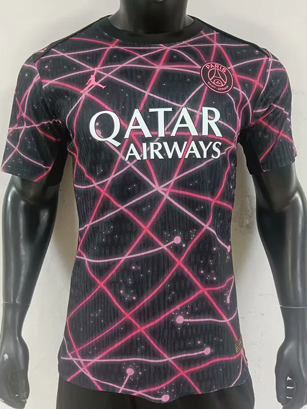 2025-26 PSG Pink Black Special Edition Player Version Training shirts