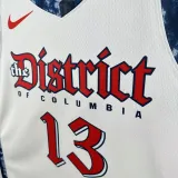 2024-25 Wizards POOLE #13 White City Edition Top Quality Hot Pressing NBA Jersey