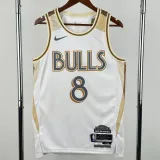 2024-25 BULLS LAVINE #8 White City Edition Top Quality Hot Pressing NBA Jersey