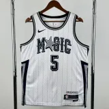 2024-25 Magic BANCHERO #5 White City Edition Top Quality Hot Pressing NBA Jersey