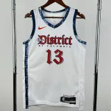 2024-25 Wizards POOLE #13 White City Edition Top Quality Hot Pressing NBA Jersey