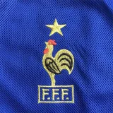 2002 France Home Retro Soccer Jersey